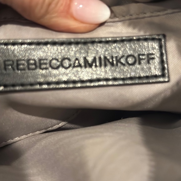 Rebecca Minkoff Women's Mini MAC Cross Body Bag with Guitar Strap - Dusty Blue - Picture 8 of 10